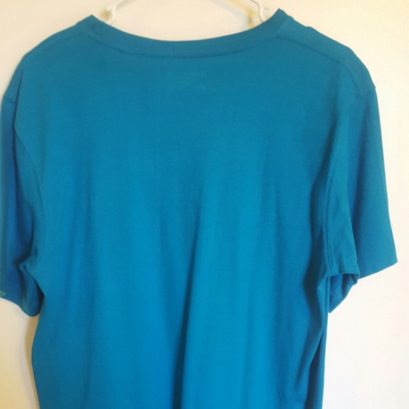 Hurley Men Short Sleeve Teal T-Shirt Big Logo - Picture 2 of 4